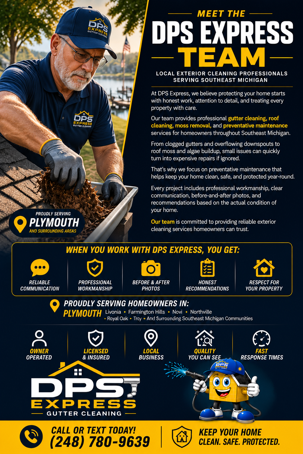 Professional gutter cleaning dudes in Plymouth MI Professional gutter cleaning dudes in Plymouth MI